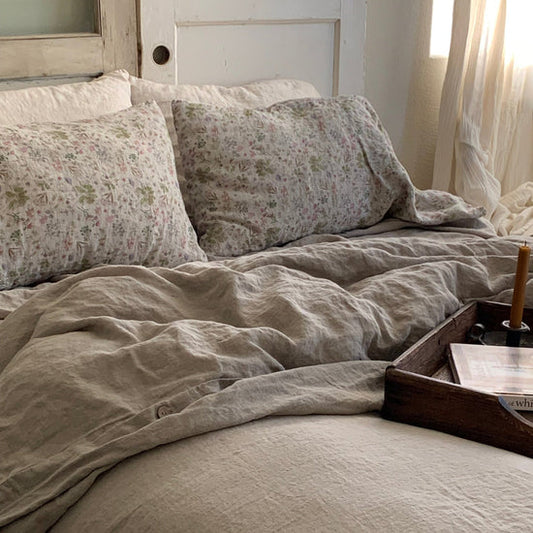 Linen Tales | Natural Linen | Queen | Linen Duvet Cover
