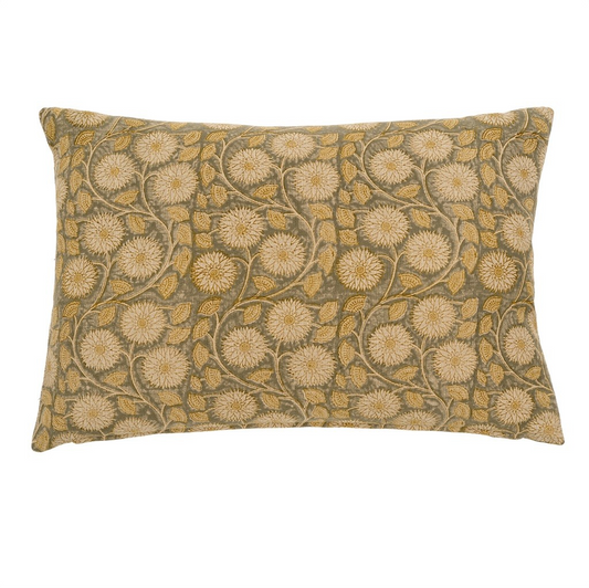 Marigold Block Print Pillow