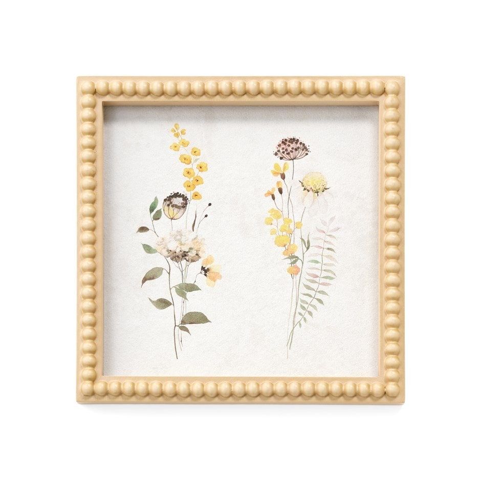 WALL ART FRAMED CANVAS PRNT FLOWERS