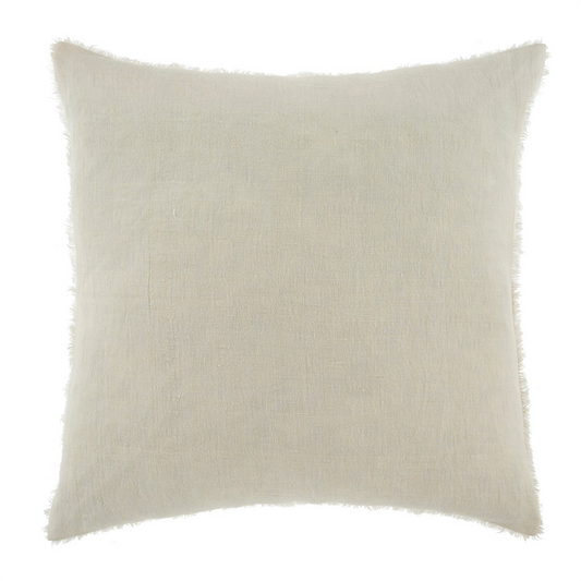 Lina Linen Pillow  | Ivory