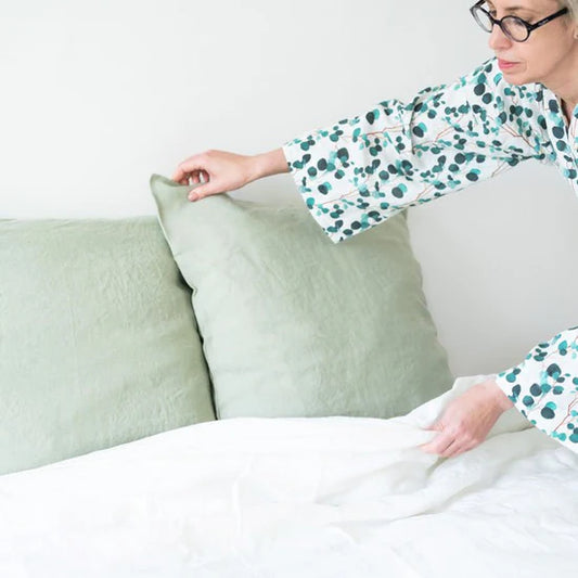 Linen Tales | Sage | Standard | Linen Pillowcase