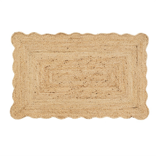 Scalloped Jute Rug