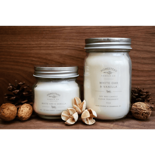 Homestead Candle Co | White Oak & Vanilla Large