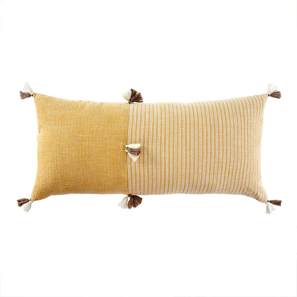 Nova Linen Pillow - Gold