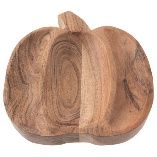 Wood Shaped Serving Bowl | Pumpkin