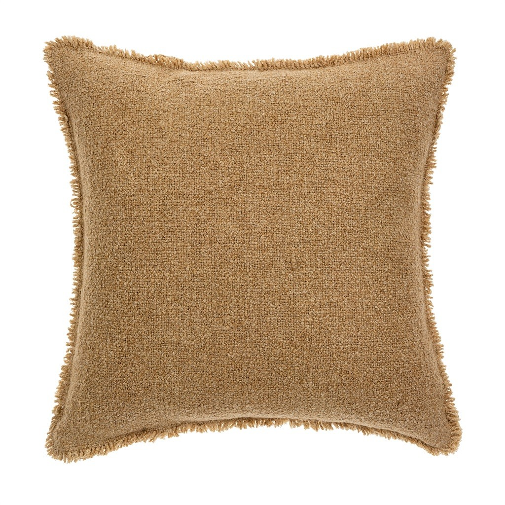 Fringed Boucle Pillow | Terracotta