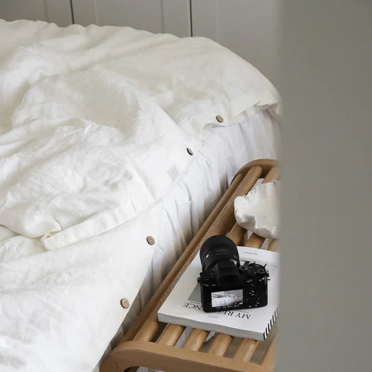 Linen Tales | White | Twin | Linen Duvet Cover